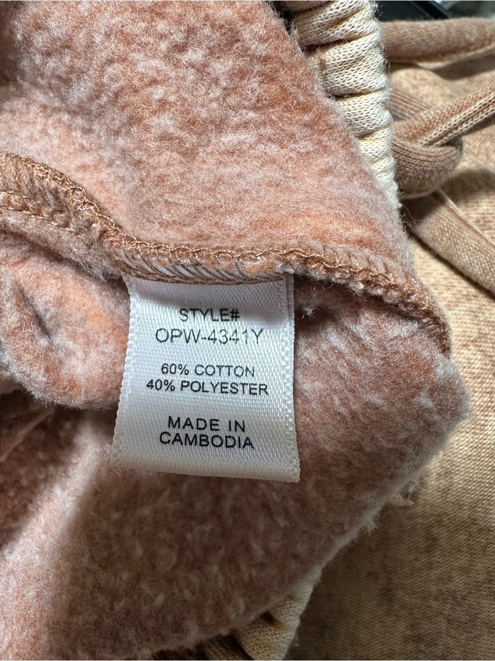 Zenana Outfitters Acid Washed Fleece Drawstring Shorts Rust Sz Small - Picture 5 of 5
